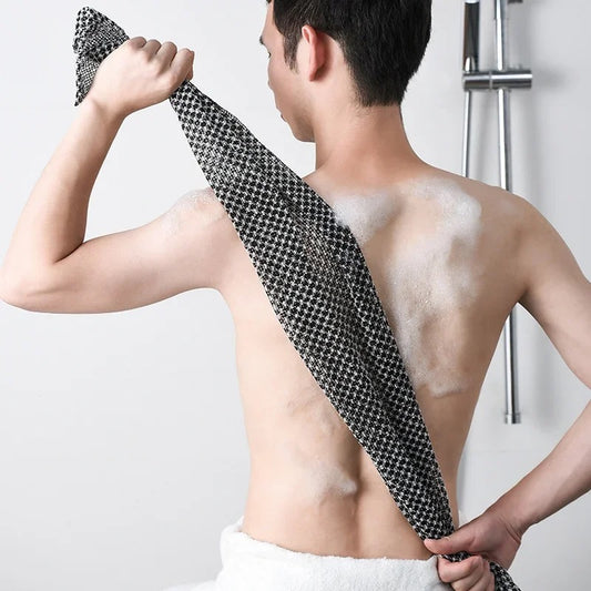 [送料無料|セット割あり]mitmeta 背中あかすりタオル ｜ロング 100cm 角質ケア 銀イオン 速乾素材 メンズ レディース